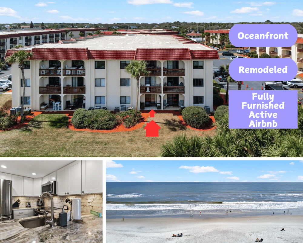 st augustine oceanfront beach condo for sale